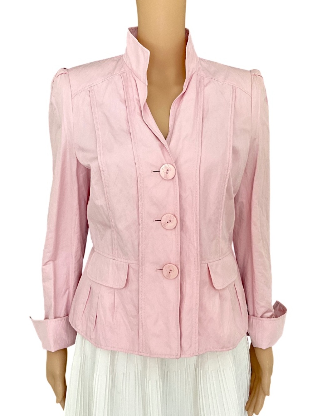 NWOT Pink Lightweight Fitted Jacket Taifun Size 10